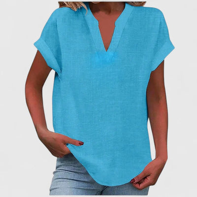 Xavinah | Comfortable V-Neck Blouse