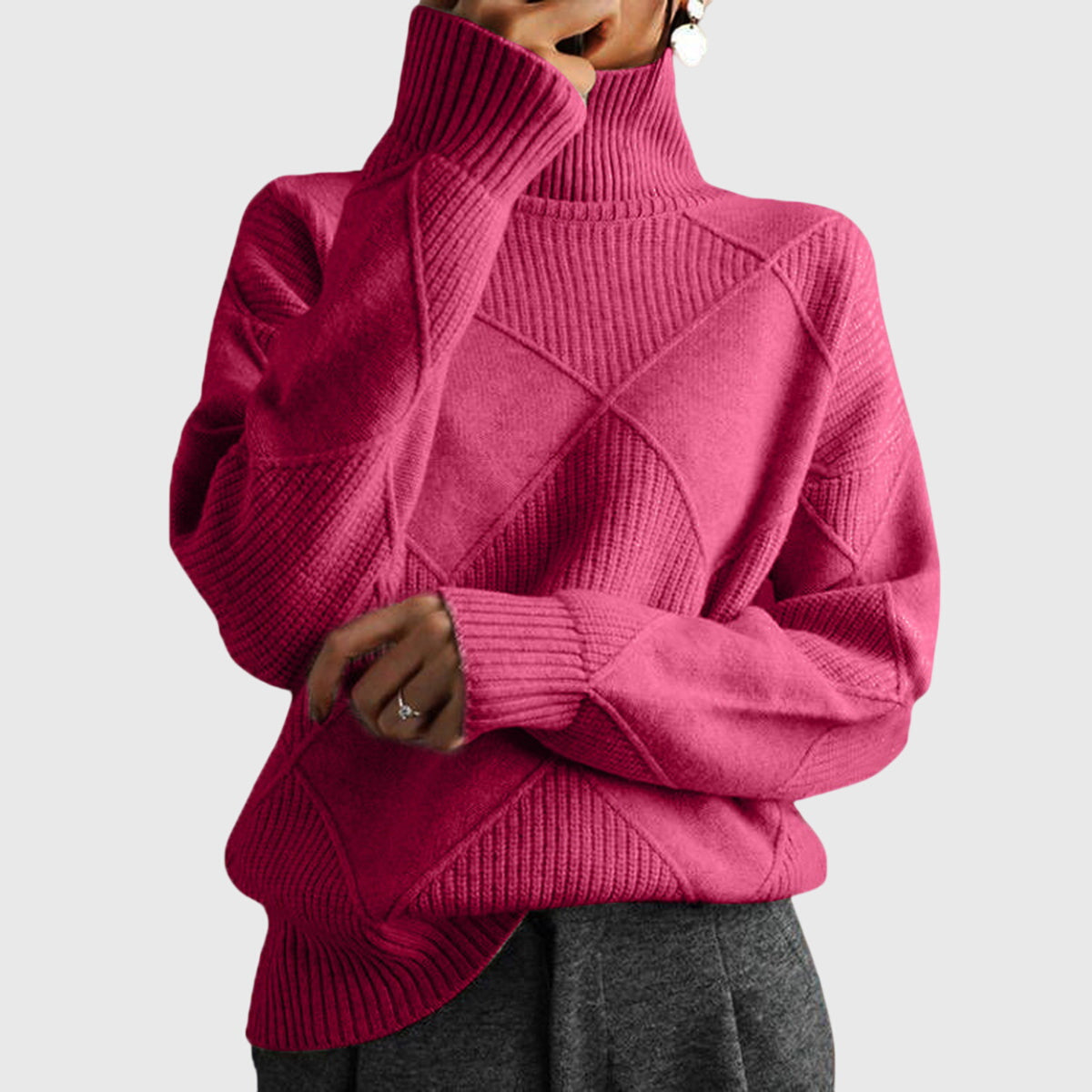 Angela™ - Turtleneck Sweater