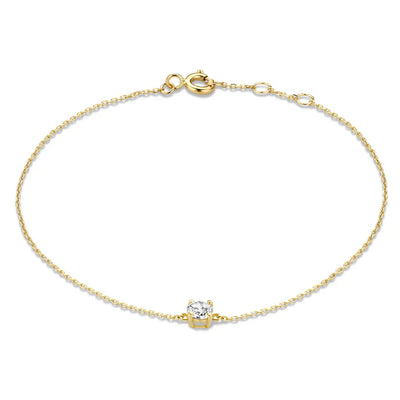 Dalynette | Bracelet with Moissanite Stones 14k Gold